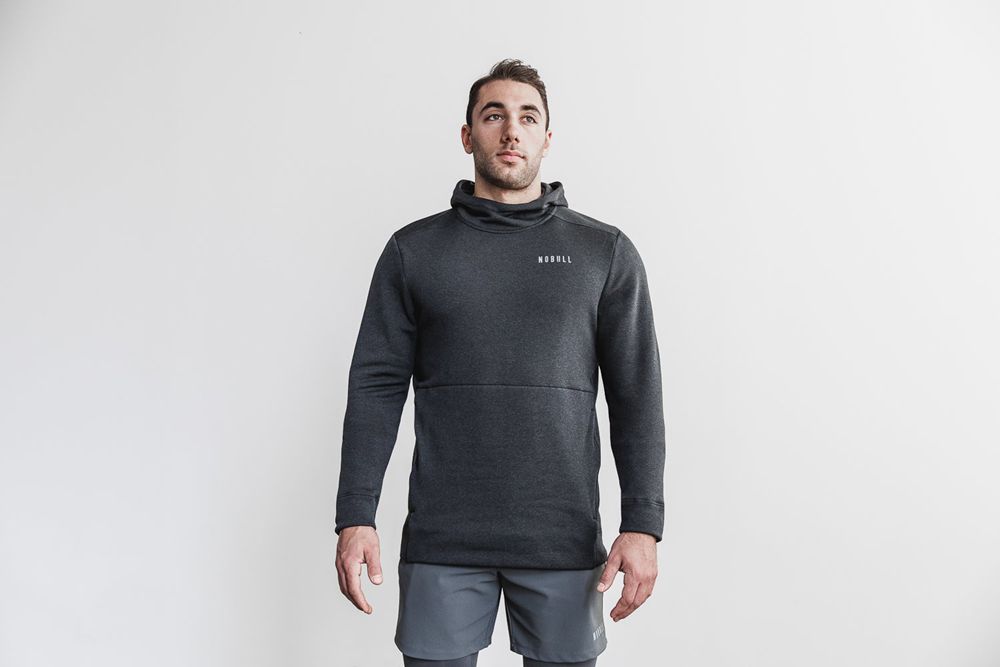 NOBULL Majica S Kapuljačom Muške - Nobull Performance Pullover Sive (734210-CWH)